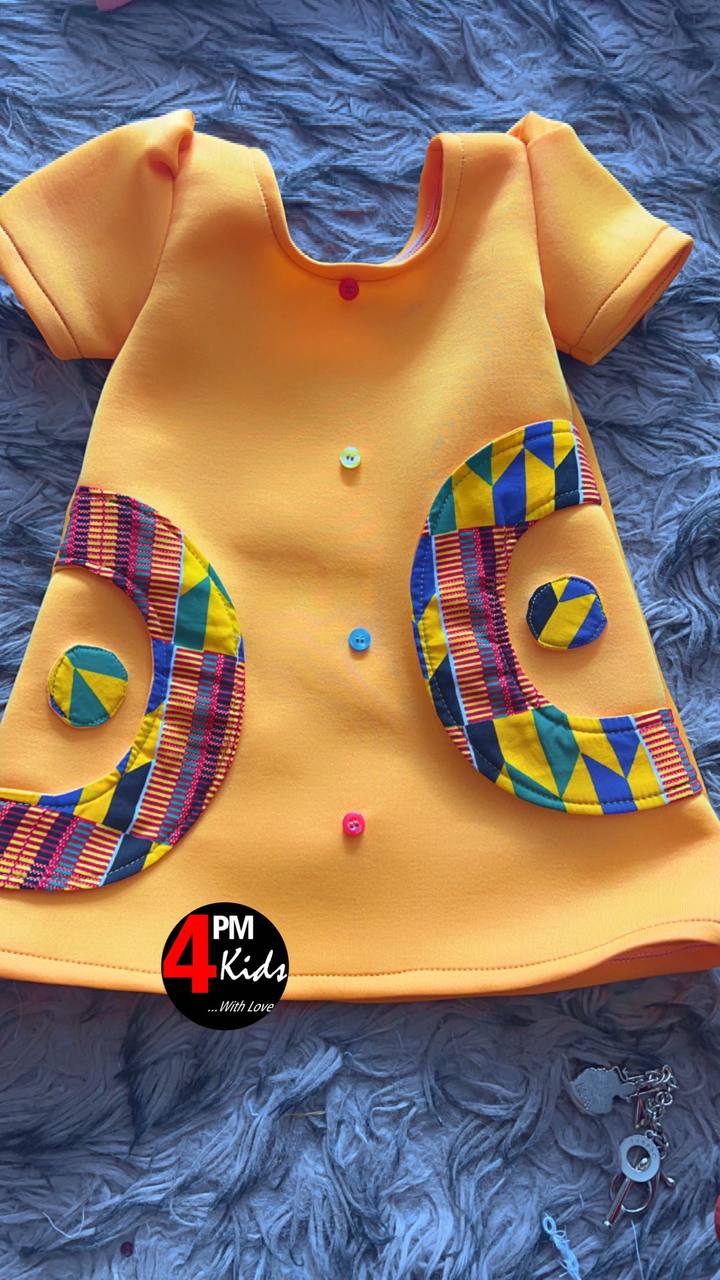 Yellow African Dress